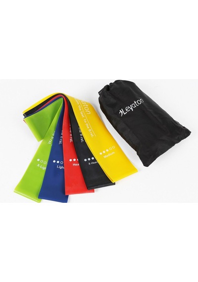 Leyaton Latex Aerobik ve Yoga Bandı 5'li