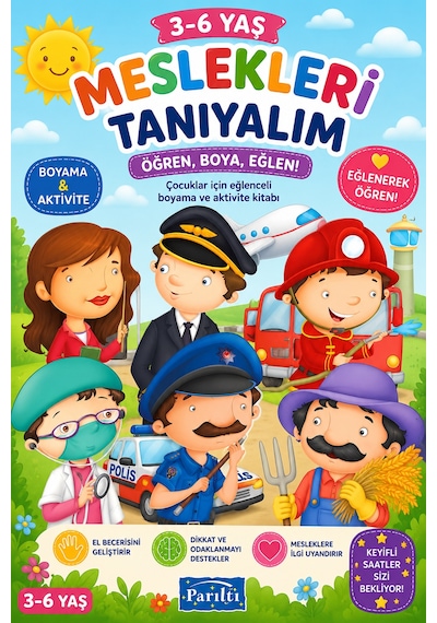 3-6 Yaşa Uygun Meslekleri Tanıyalım Seti - 6 Kitap