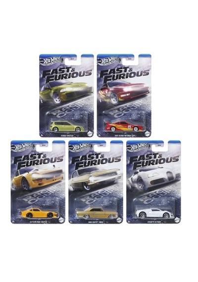 Hot Wheels Silver Series Racing Course 2025 Fast & Furious 5li Set