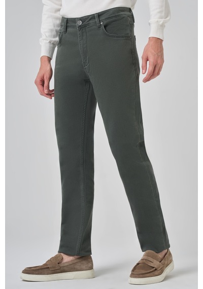 Morven Erkek Haki Denim 5 Cep Dynamic Fit Jean Kot Pantolon 26ms003008710 Haki