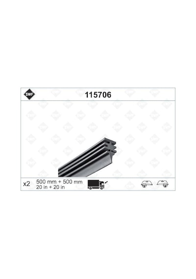 VALEO 115706 Silecek Lastiği Swf Ünıversal 500Mm