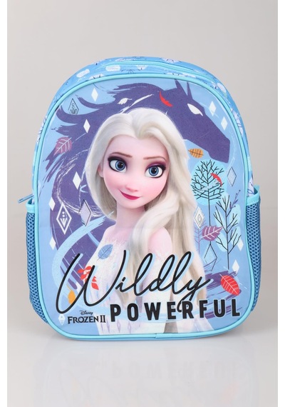 Tek Bölmeli Küçük Boy 32 Cm Elsa Frozen Anaokul Çantası Hawk Jr Wıdely Altın