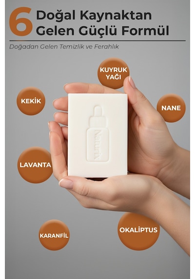 Kuyruk Yağlı Onarıcı Sabun 100 Gr 12 Doğal Aktifli İçerik Nemlendirici Ve Besleyici Etki Fresh