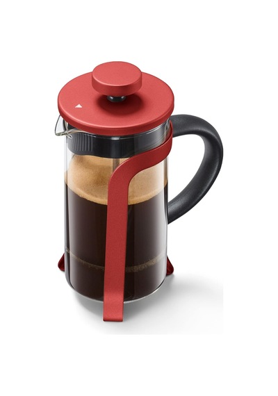 French Press 300 Ml, Kırmızı Çok Renkli