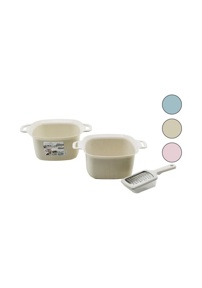 Wish Home Wh-51300 Süzgeçli Kulplu Kase Ve Hazneli Rende Set 4lt 2 Adet - 12'li Paket Diğer