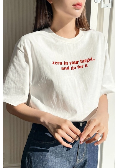 Startmore Beyaz Zerobaskılı Oversize T-shirt