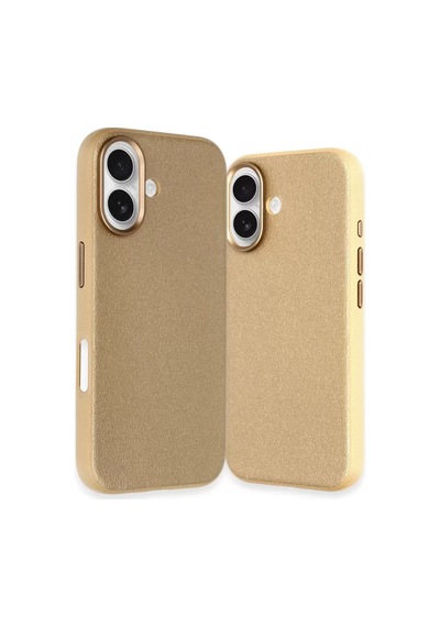 Joko Apple iPhone Uyumlu  16 Uyumlu Wonder Deri Magsafe Kapak - Bronz