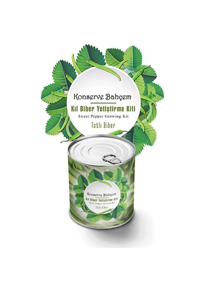 Biishe Konserve Bahçem Evde Konservede Tatlı Sivri Biber Yetiştirme Kiti