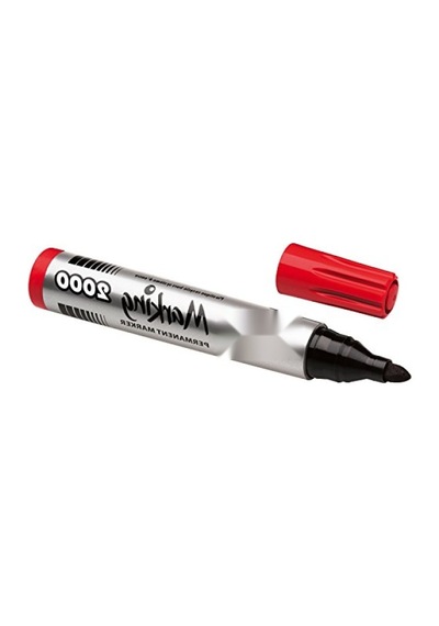 Kalıcı Kırmızı Markör Seti, 1.7 Mm Yuvarlak Uç, Hızla Kuruyan Mürekkep, 12'li Kutu 103 Ivory