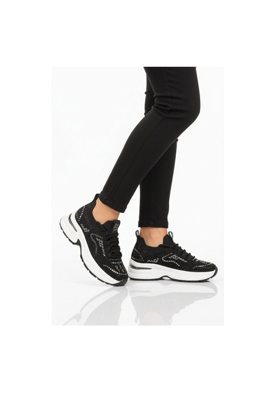 Guja Siyah Anorak Hafif Taşlı Kadın Casual Ayakkabı 26y303 G