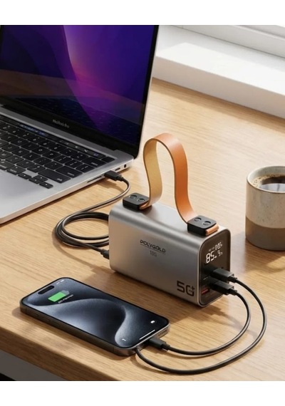 Home 50000 Mah Powerbank Süper Hızlı Şarj Led Dijital Göstergeli Taşınabilir Şarj Cihazı