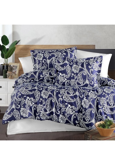 Maxstyle Saten Deluxe Vanka Çift Kişilik Nevresim Takımı Çok Renkli
