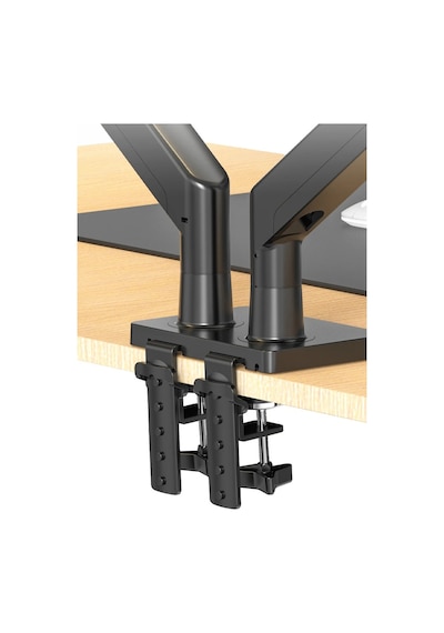 North Bayou Nb G35 22''-32'' Çift Monitör Standı Amörtisörlü Ayarlanabilir Masa Aparatı - 12kg Taşıma, 360 Dönüş