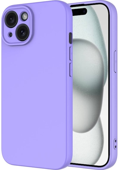 Noktaks - Apple Uyumlu iPhone 15 Plus - Kılıf İçi Kadife Koruyucu Mara Lansman Kapak - T31526 - Lila Lila