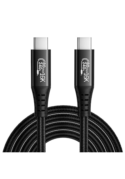 Cr69 Thunderbolt 5 / Type-c Kablo 80gbps / 120gbps Hız, Pd240w Şarj, 16k 60hz Görüntü Destekli, E-marker Çipli 1 Metre