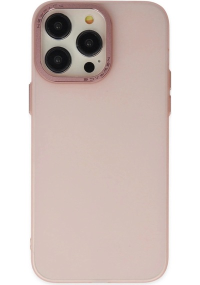 Apple  Uyumlu  iPhone 14 Pro Kılıf Modos Metal Kapak Pembe