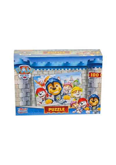 100 Parça Paw Patrol Rescue Knights Temalı Puzzle Eğlenceli Ve Eğitici Çocuk Yapboz 01