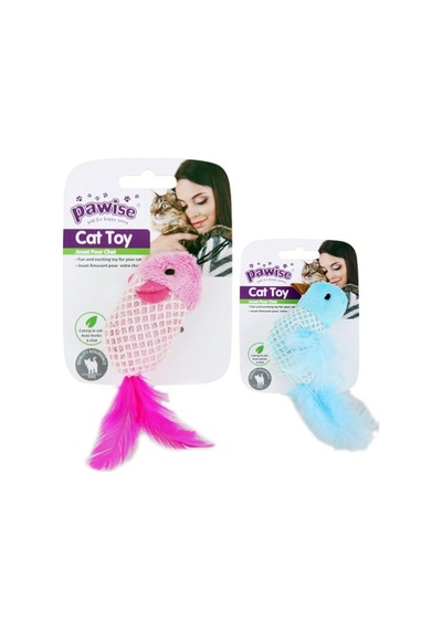 Pawise 10 CM Fare Catnipli Peluş Kedi Oyuncağı Çok Renkli
