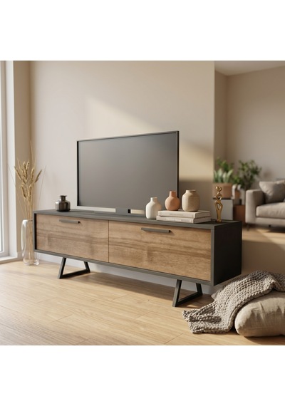Lagomood Nova Tv Ünitesi Antrasit Ceviz