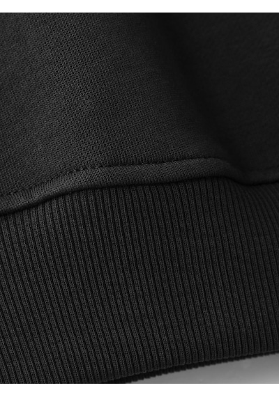Gsstore Galatasaray Kadın Yarım Zip Hoodie K252107 Siyah