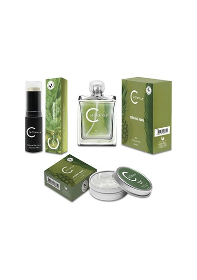 Cle D'Amour Strong Man Men Vegan EDP Erkek Parfüm Fougère Aromatik 3 x 100 ML