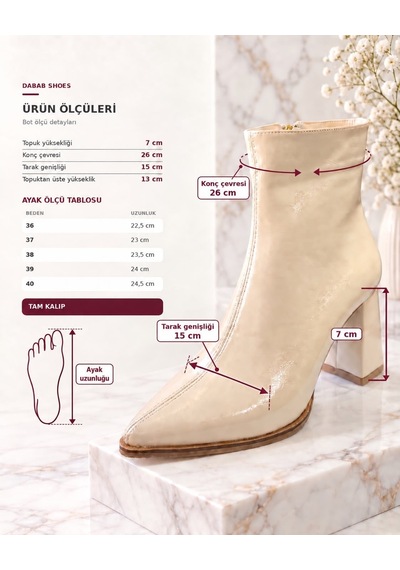 Dabab Shoes Yona Kadın Bej Kırışık Rugan Sivri Burun Ön Dikiş Detaylı Fermuarlı İçi Sıcak Astarlı 7 Cm Kalın Topuklu Bot Bootie Bej Rugan Dabab Shoes Yona Kadın Bej Kırışık Rugan Sivri Burun Ön Dikiş Detaylı Fermuarlı İçi Sıcak Astarlı 7 Cm Kalın Topuklu Bot Bootie Bej Rugan