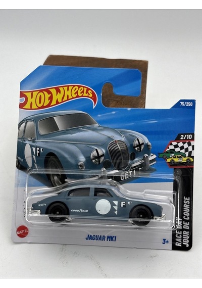 Hot Wheels 2026 Jaguar Mk1 Mavi Gri 1:64 Metal Model Araba Hw Race Day 75/250