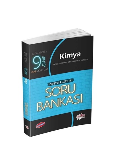 9 Sınıf Kimya Özetli Lezzetli Soru Bankası Editör Yayınları
