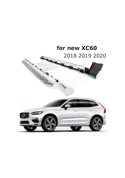 Autogp Volvo Xc60 Yan Basamak Marşbiyel Koruma 2019+ Beyaz Boyalı