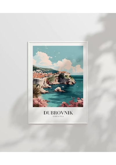 Çerçevesiz Poster Dubrovnik Hırvatistan
