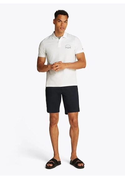 Tommy Hilfiger Tommy Hılfıger Erkek T-shırt Mw0mw38486-ybr Beyaz
