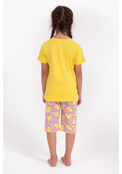 Arnetta Lemon Girl Sarı Kız Çocuk Kapri Takım 5274-28979 Sarı