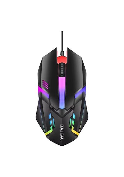 Bajeal D3 Led Mouse 1000 Dpı Usb Kablolu Optik Gaming Pc Bilgisayar, Ofis Oyun Faresi D302