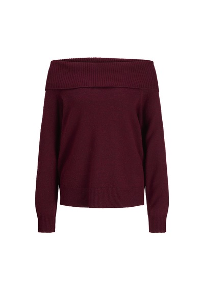 Jack & Jones Kadin Madonna Yaka Yün Karisimli Kazak - Minka - 12264129 Kahverengi