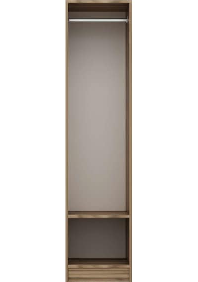 Minar Kale 1 Kapaklı Dolap Dore - Antrasit 210cm