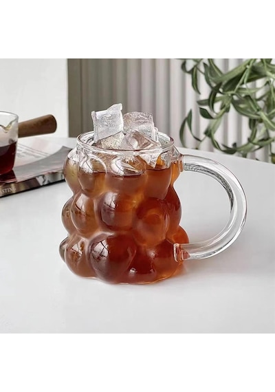 2 Adet Kulplu Boncuk Şekilli Cam Bardak 350ml Borosilikat Üzüm & Kabarcıklı Tasarım Isıya Ve Darbeye Dayanıklı Soğuk Kahve, Çay, Meyve Suyu Bardağı Kulplu 3d Cam Bardak Seti çok renkli 2 Adet Kulplu Boncuk Şekilli Cam Bardak 350ml Borosilikat Üzüm & Kabarcıklı Tasarım Isıya Ve Darbeye Dayanıklı Soğuk Kahve, Çay, Meyve Suyu Bardağı Kulplu 3d Cam Bardak Seti çok renkli