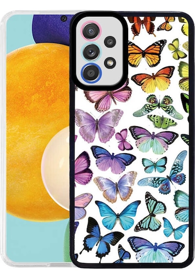 Zore Galaxy Uyumlu A72 Kılıf Msra M-fit Desenli Kapak - Flower No4 Flower No4