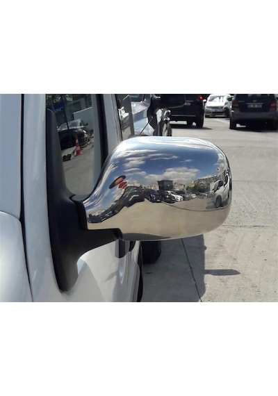 Woc Chrome Renault Kangoo Krom Ayna Kapağı 2002-2007 2 Parça Abs