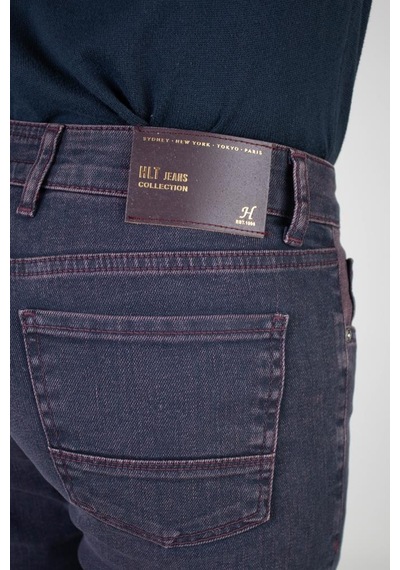 HLT Jeans Erkek Açık Bordo Slim Fit Dar Kesim Esnek Likralı Denim Jeans Kot Pantolon Acıkvalbo 001