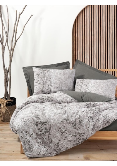 Cotton Box Dual Tek Kişilik Nevresim Takımı Odin Kahve