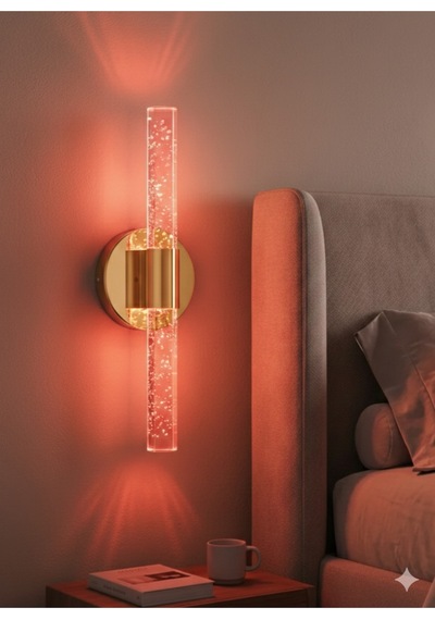 Bhbackhome Bubbleflux Large Şık Tasarım Modern Ledli Aplik 51 Cm Gold Rgb Elektrikli Kumandalı Altın