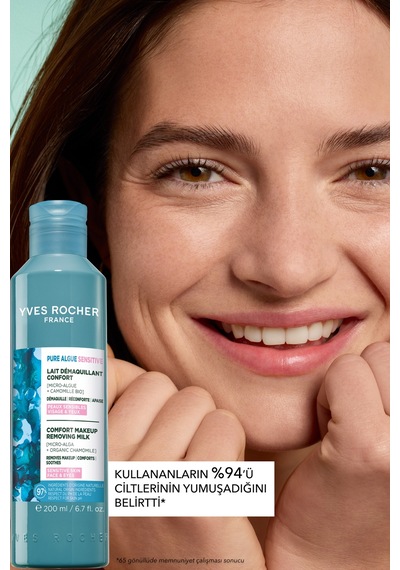 Yves Rocher Makyaj Temizleme Sütü-hassas Cilt-pure Algue Sensitive Yatıştırıcı Botanik Kompleks 200ml