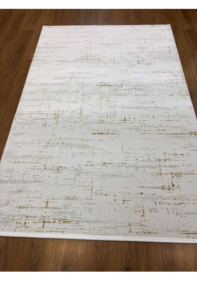 Cream Gold Parlak Işıltılı Salon Halısı 160x230 Krem Gold