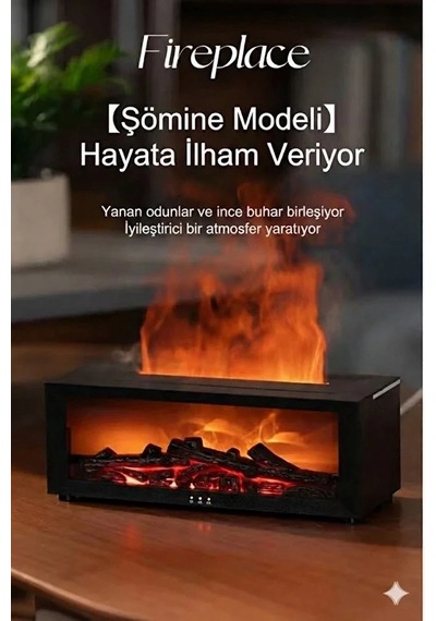 Tcx A4 Şömine Esintili Aromaterapi Difüzörü Ultrasonik Hava Nemlendici