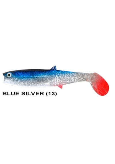 Remixon Buster Shad 10cm Tekli Silikon Yem Blue Silver