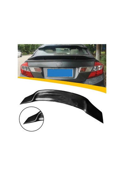 Honda Civic Fb7 Jdm Bagaj Üstü Spoiler Parlak Siyah Spoyler Plastik İthal