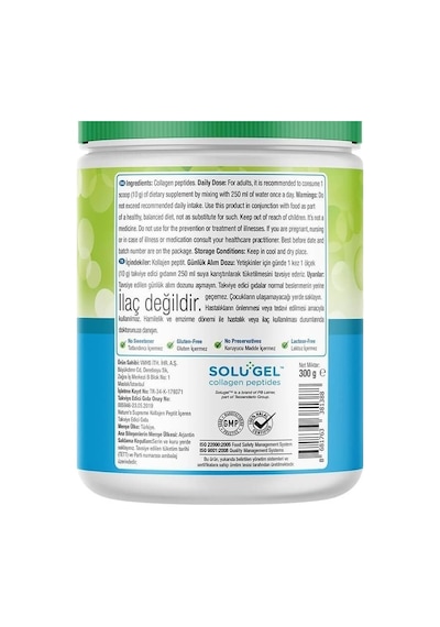 Collagen Kolajen Peptides Powder 300 Gr Aromasız