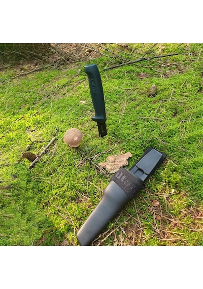 Hultafors 380110 Ok1 Outdoor Karbon Çelik Kamp Bıçak 225 Mm Gümüş - Kahverengi