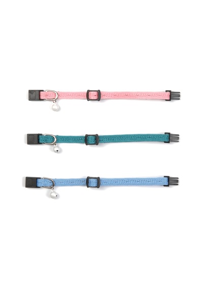 Hnrlıshp Beeztees Yavru Kedi Boyun Tasması, Zilli, Mavi, 15-22cm