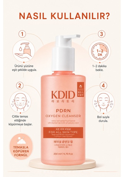Kdid Pdrn Oxygen Cleanser 200 Ml